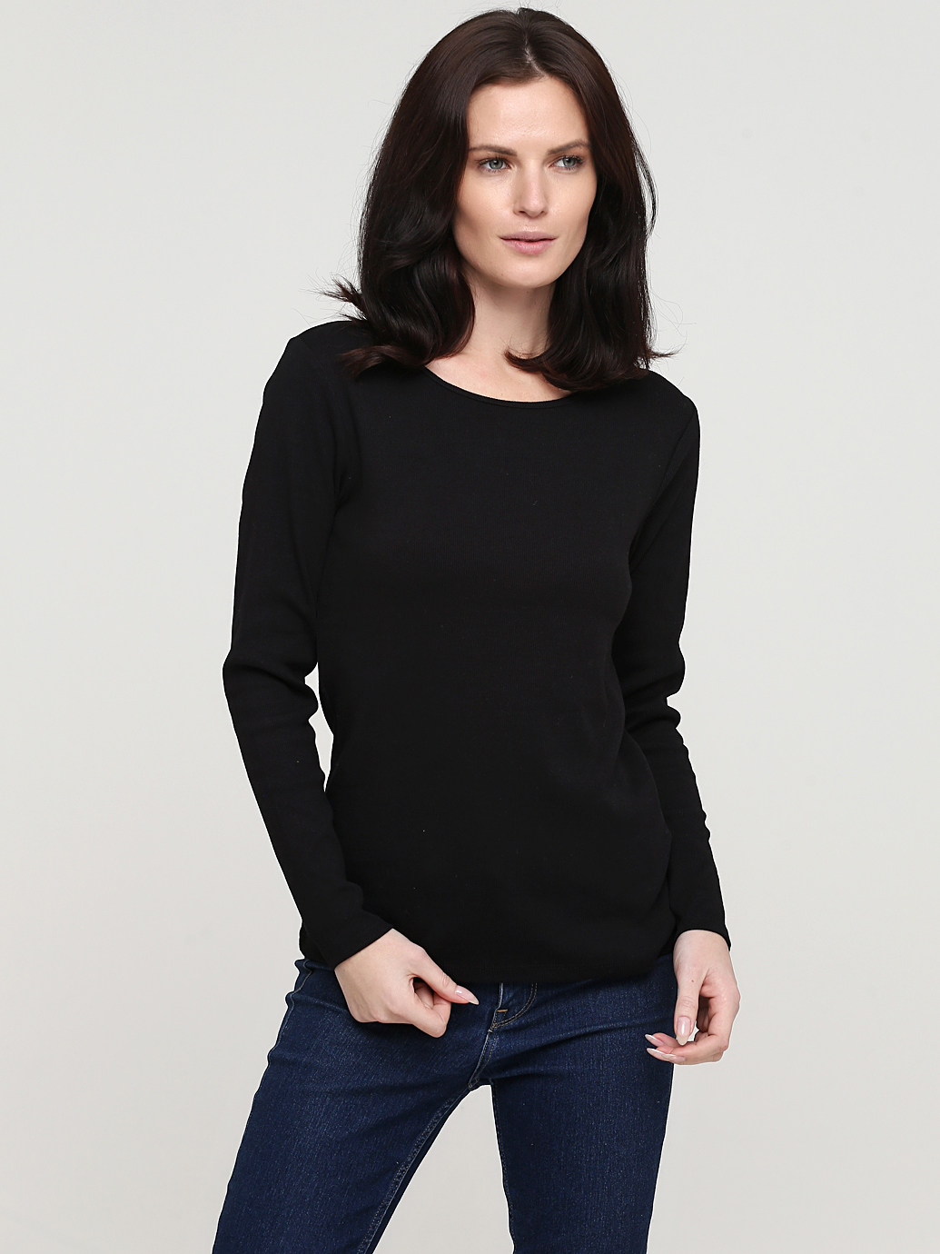 

Лонгслив H&M 0784926_черный  Черный, Лонгслив H&M 0784926_черный L Черный
