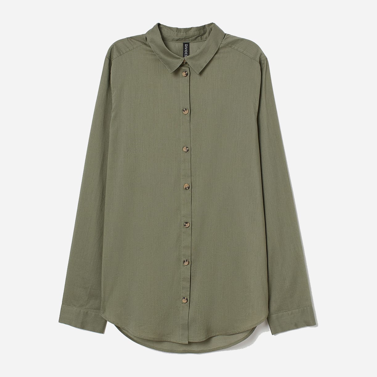 

Рубашка H&M 0697564_хаки  Голубая, Рубашка H&M 0697564_хаки 34 Голубая