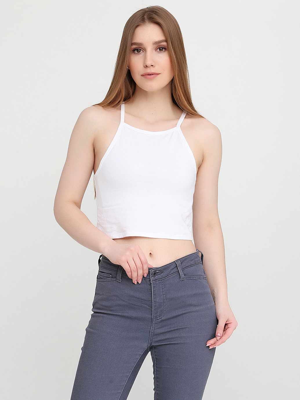 

Топ H&M 0377277_белый  Белый, Топ H&M 0377277_белый L Белый