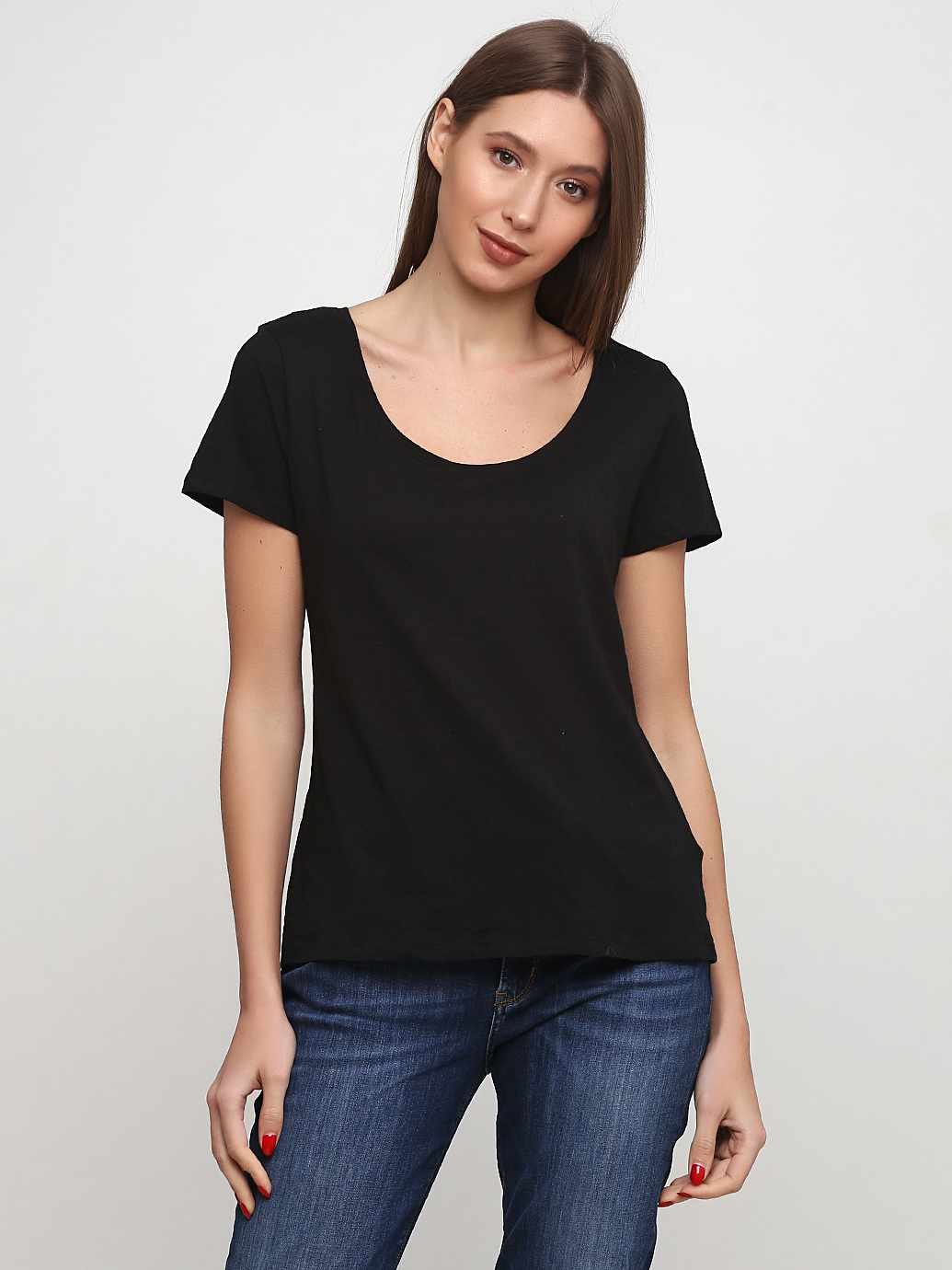 

Футболка H&M 0790918_02  Черная, Футболка H&M 0790918_02 L Черная