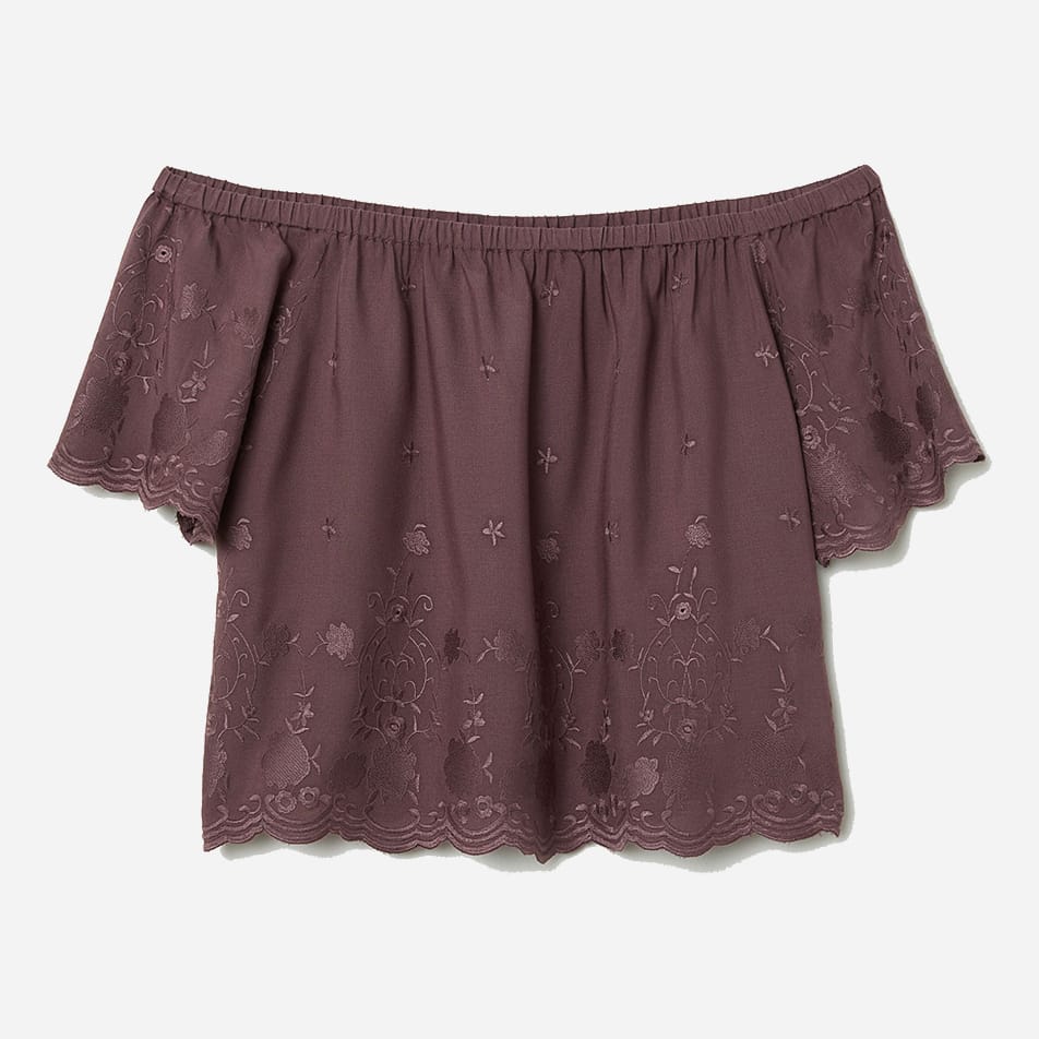 

Топ H&M 0665384  Темно-коричневый, Топ H&M 0665384 36 Темно-коричневый