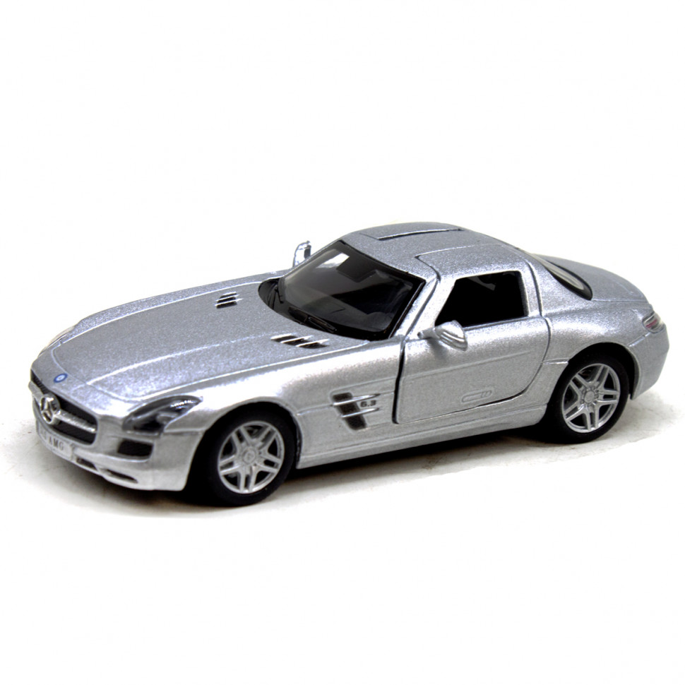 

Машинка металева KT5349W Mercedes-Benz SLS AMG (Срібний)