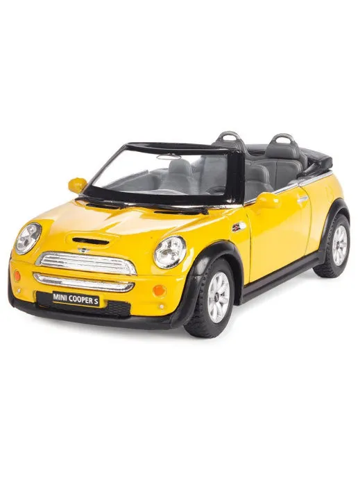 

Дитяча колекційна машинка Mini Cooper S Kinsmart KT5089W інерційна (Жовтий)