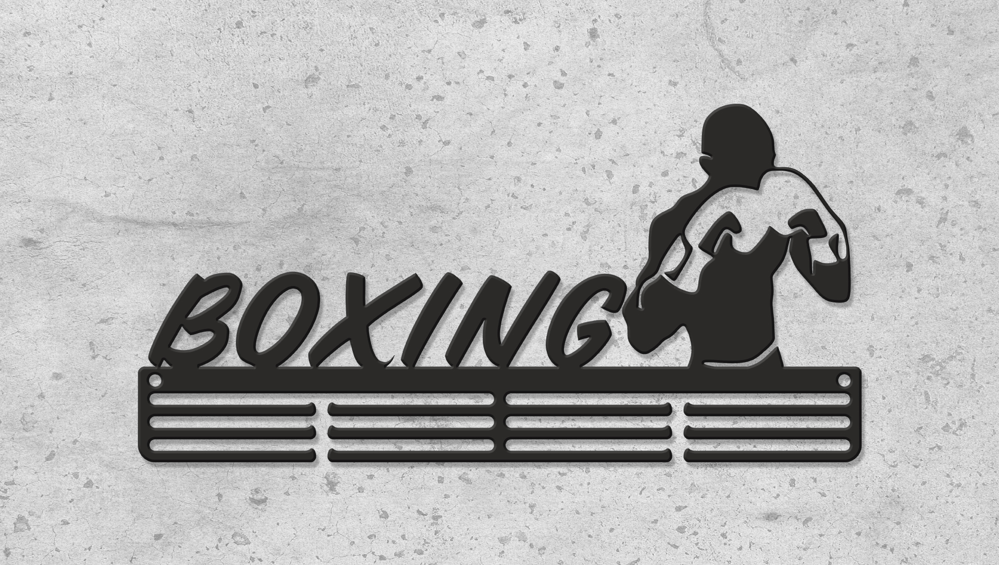 

Медальница "E-Trophy" Boxing Стальная (черный)
