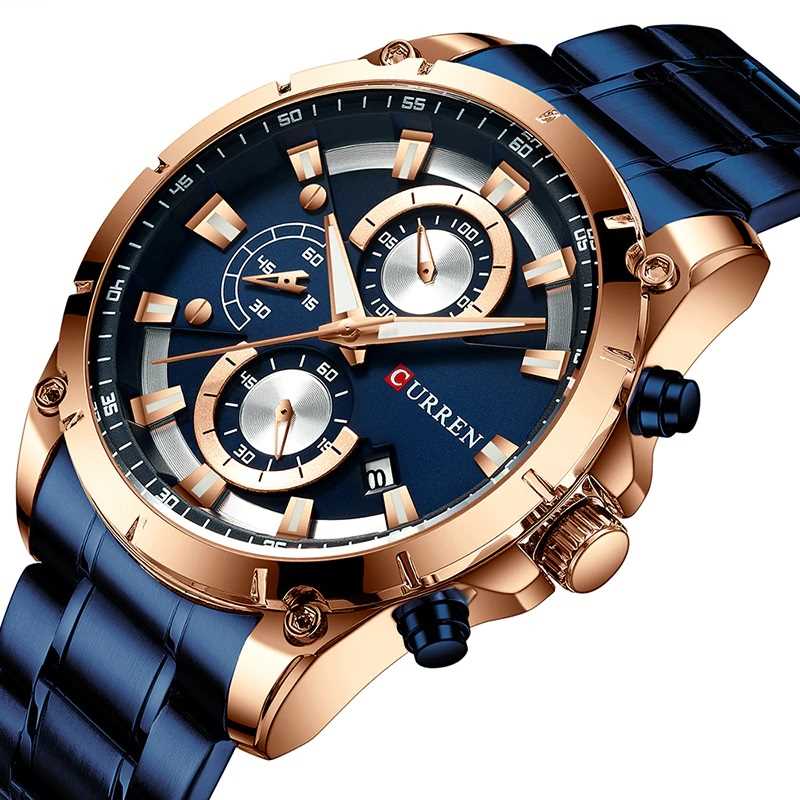 

Часы Curren 8360 Blue-Gold