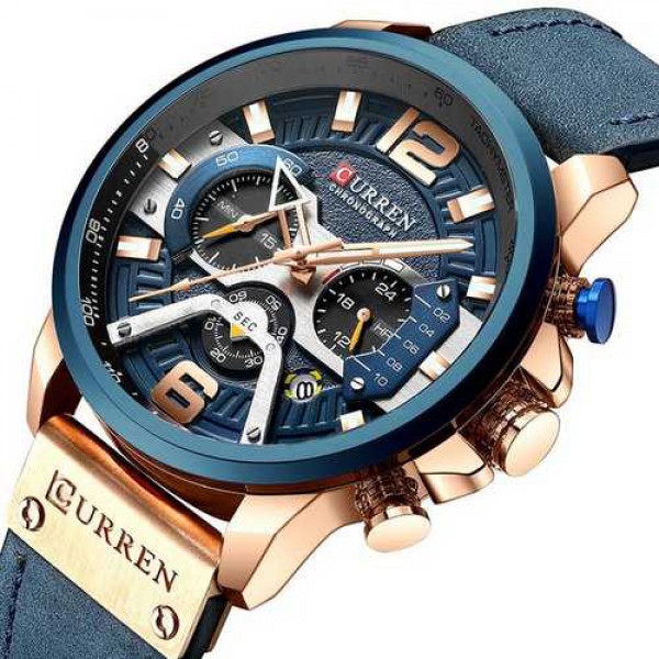

Часы Curren 8329 Blue-Gold