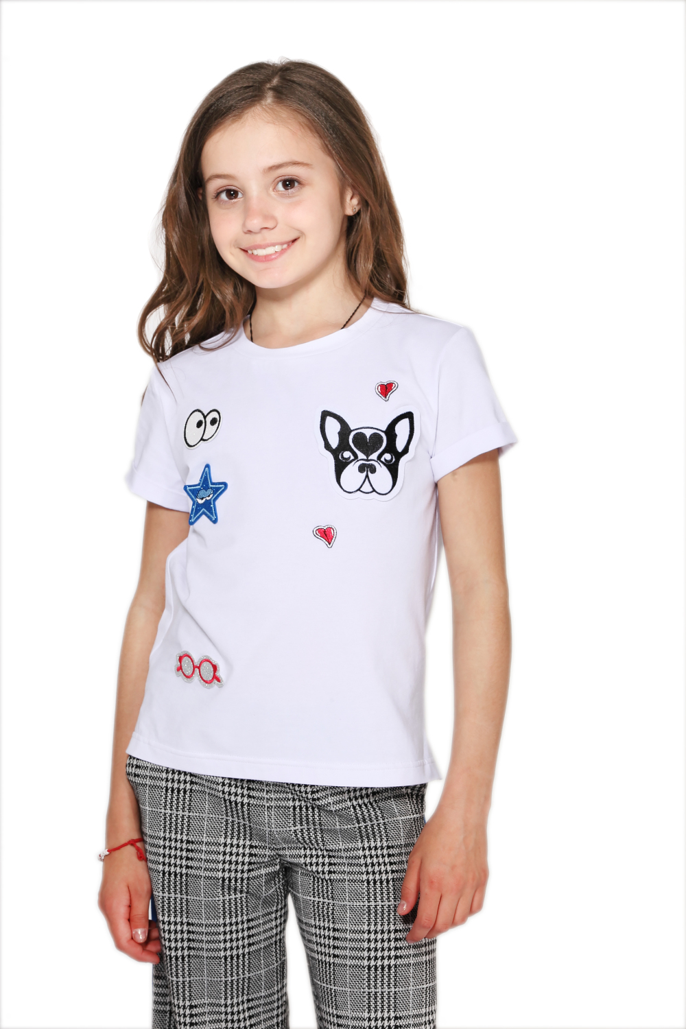 

Футболка с нашивками Lukas Kids 164 белый(9220)