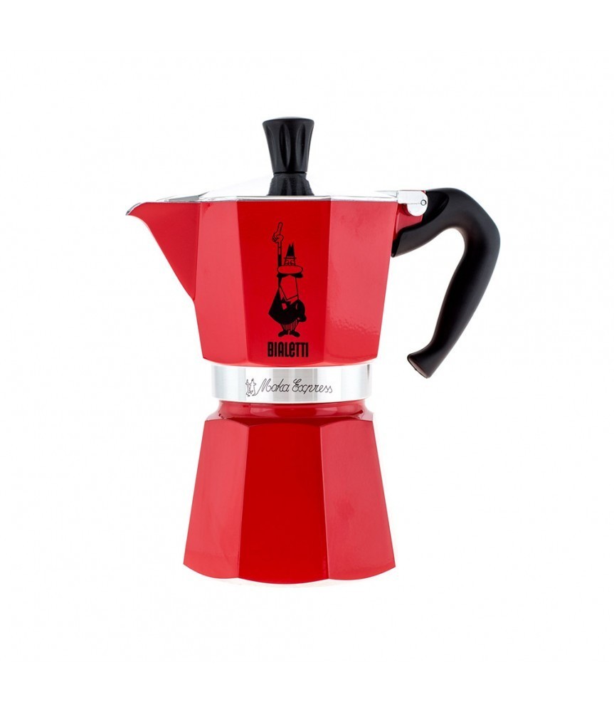 

Гейзерная кофеварка Bialetti Moka Color Red (6 чашек - 300 мл)
