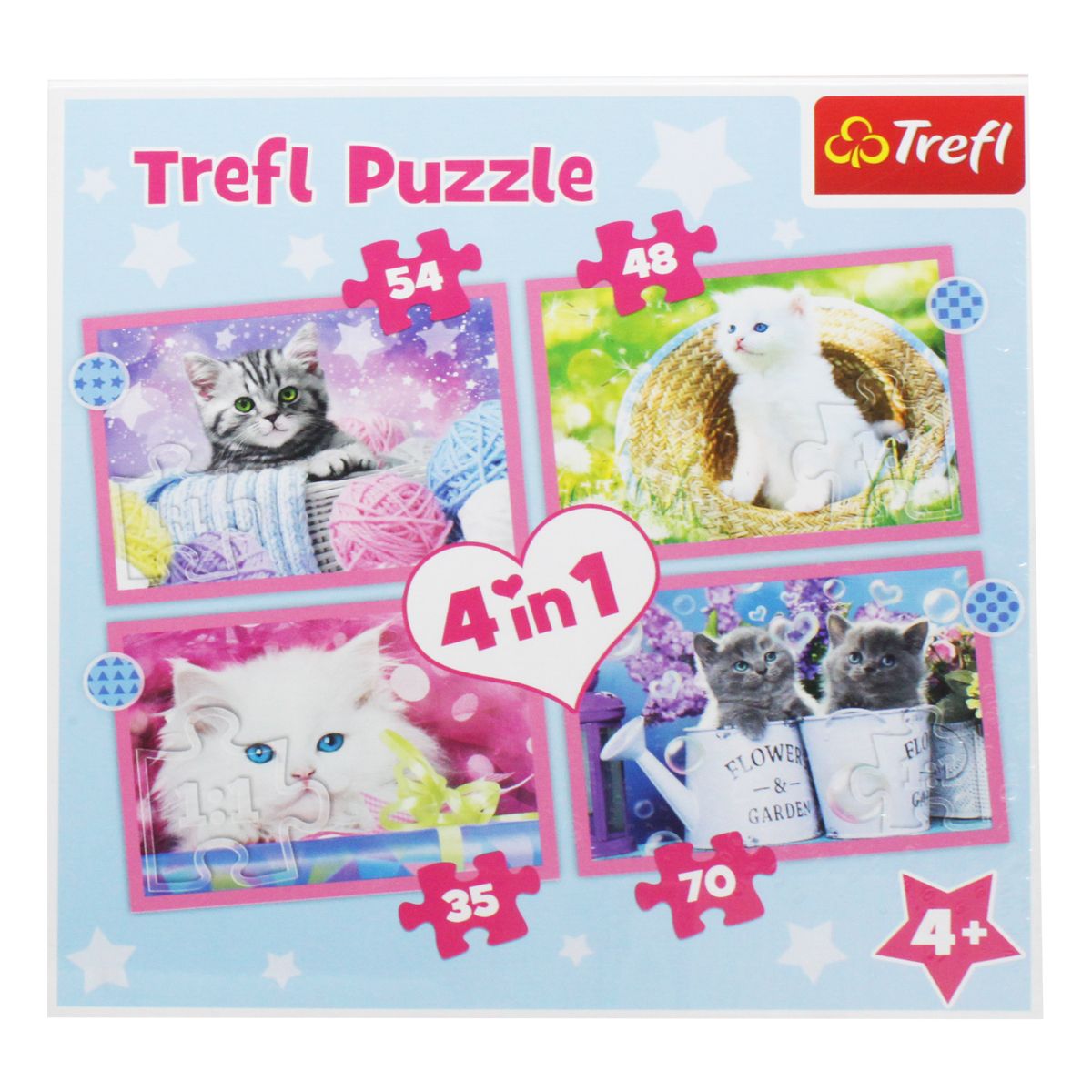 

Пазлы 4в1 Веселые котики Trefl (34396) (179735)