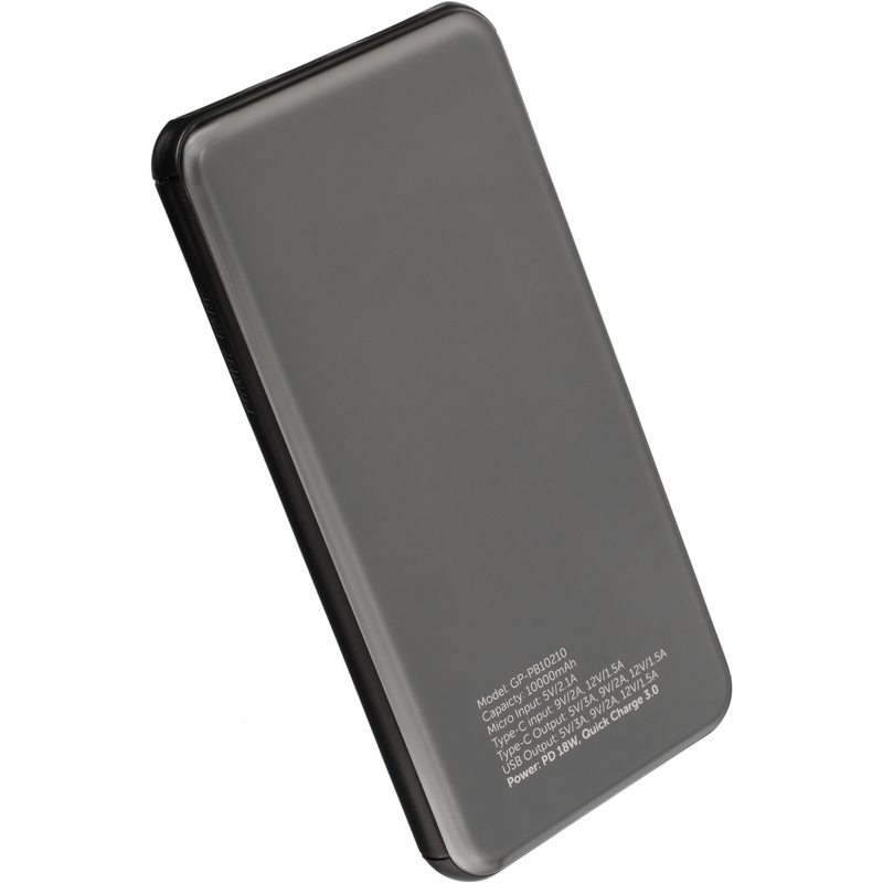 

Дополнительная батарея Gelius Pro UltraThinSteel GP-PB10-210 10000 mAh, Silver