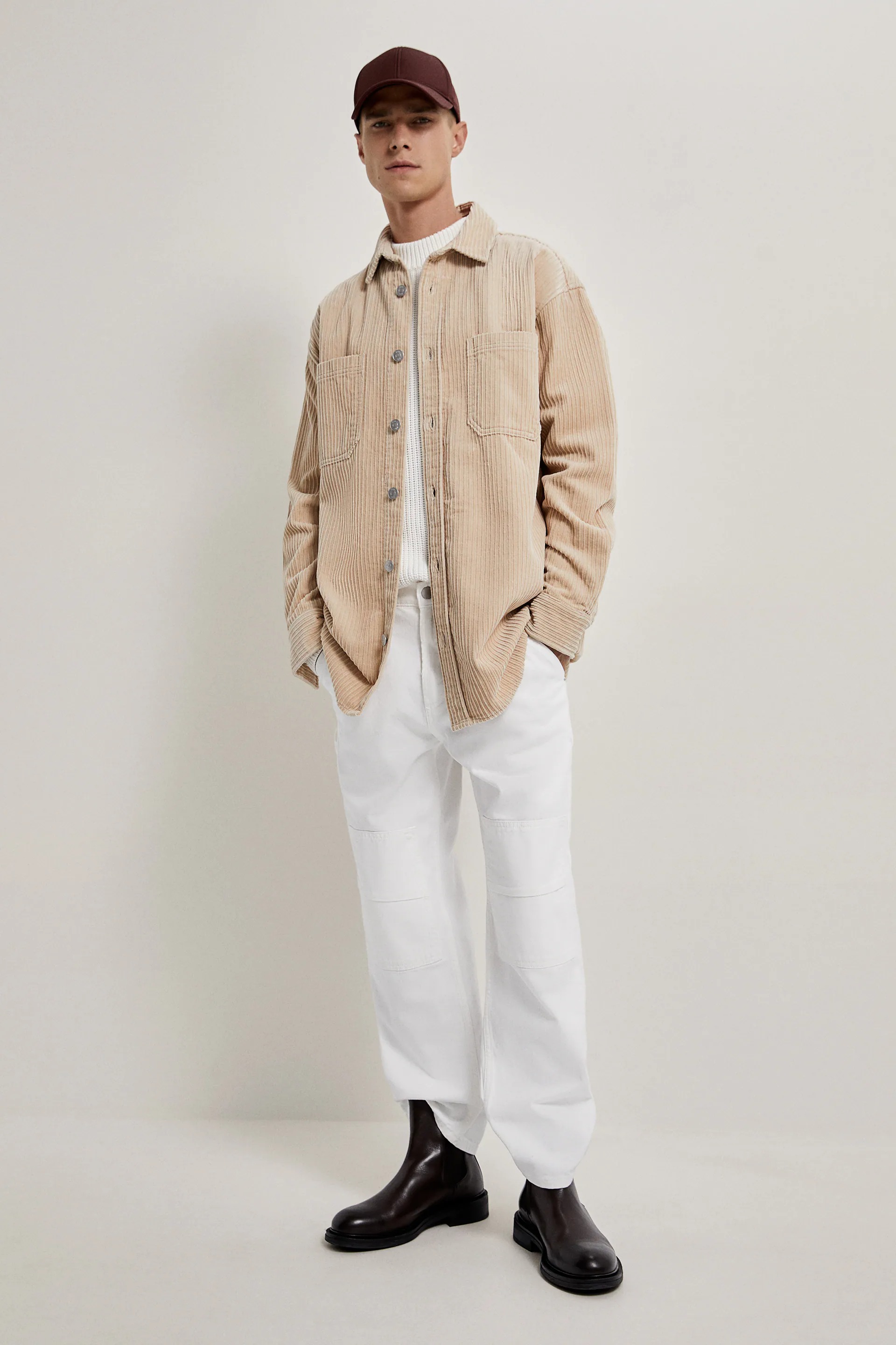 

Рубашка Zara   бежевый 6096303710, Рубашка Zara S M бежевый 6096303710