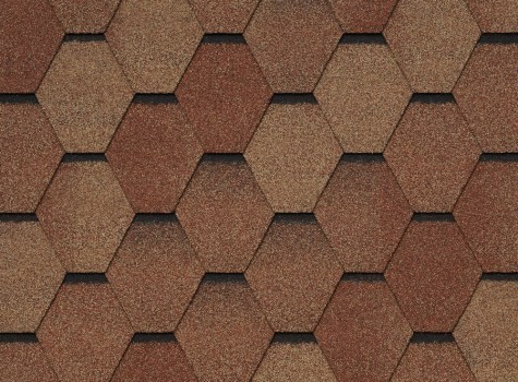 

Битумная черепица Tegola VENETO TERRACOTTA 206 Терракота