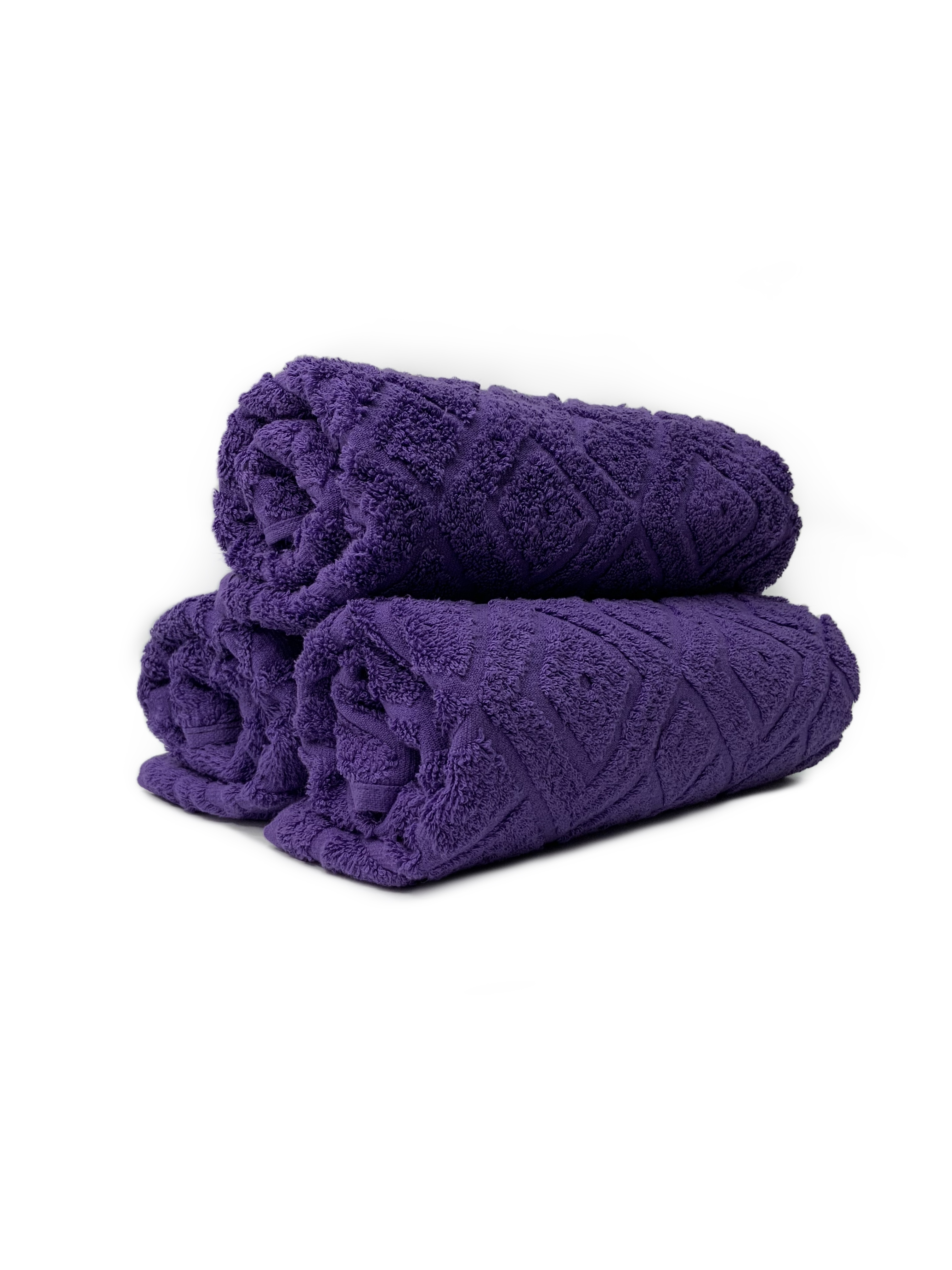 

Махровые полотенца жаккардовые DecorSoft набор из 3-ёх полотенец 50x100; 50x100; 70х140 см Violet (Фиолетовый)