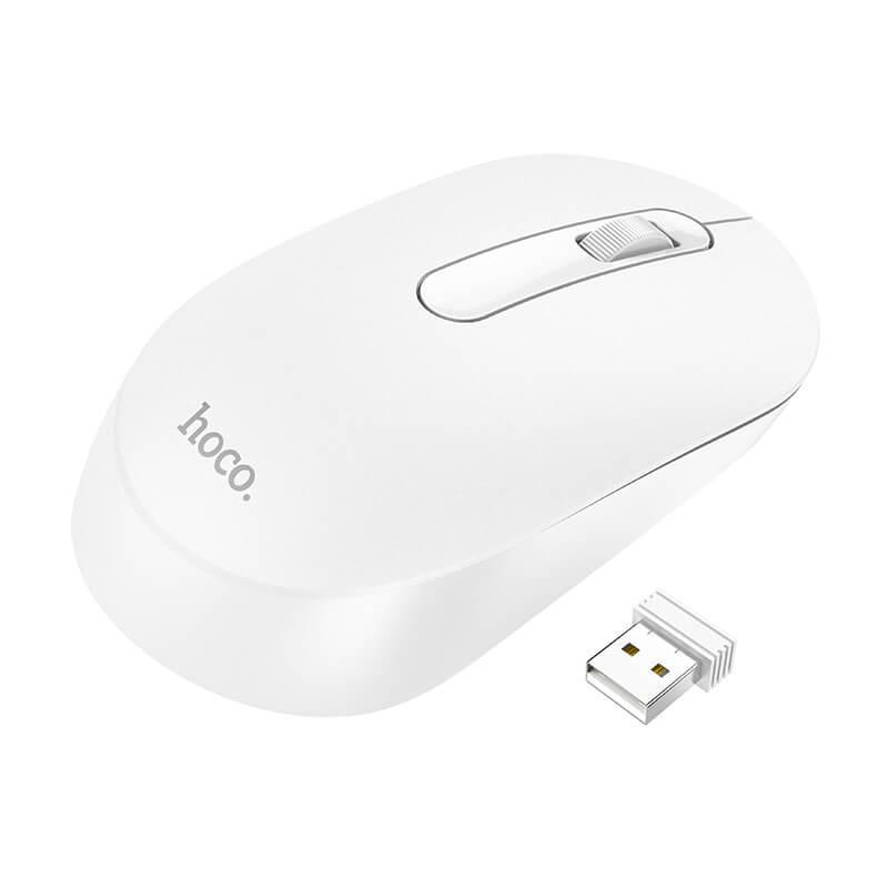 

Беспроводная мышка HOCO Platinum business wireless mouse (2.4G, 1200dpi). White