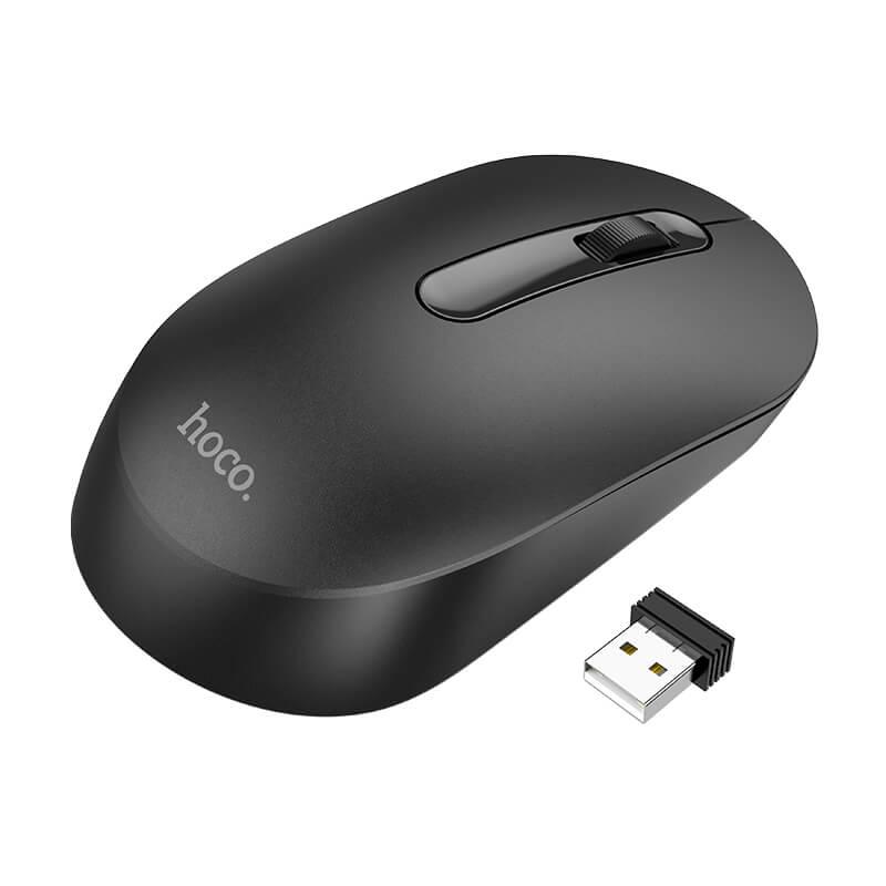 

Беспроводная мышка HOCO Platinum business wireless mouse (2.4G, 1200dpi). Black