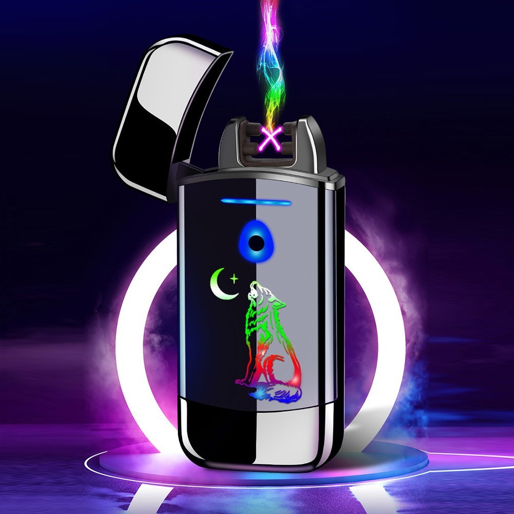 

Зажигалка противоветренная электрическая USB черная 33571