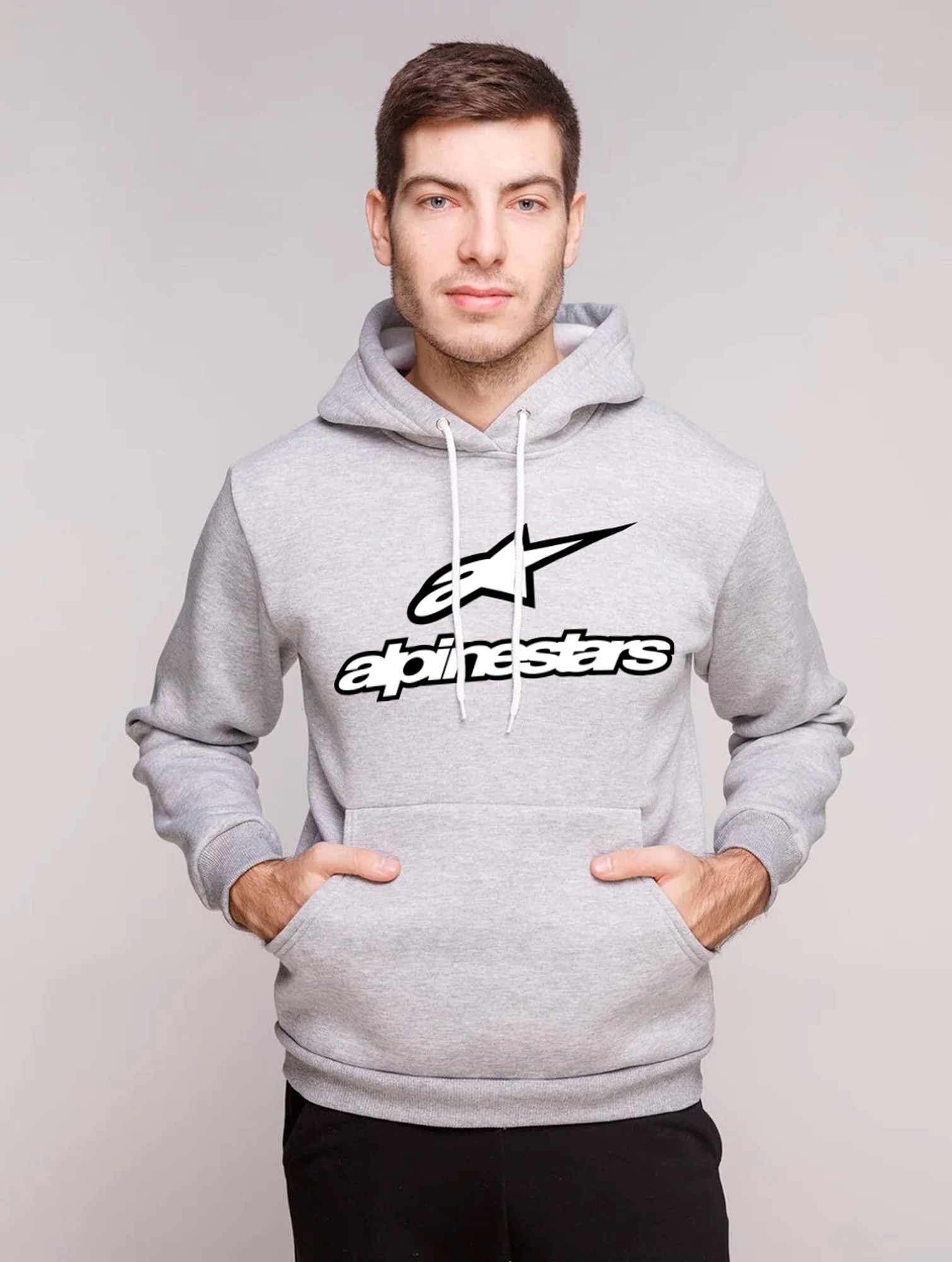 

Худі чоловча ALPINESTAR розмір  сірого кольору на флісі, Худі чоловча ALPINESTAR розмір M сірого кольору на флісі