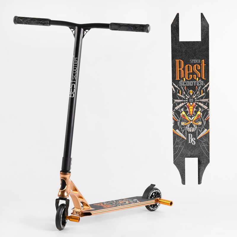 

Самокат трюковый 55084 Best Scooter HIC-система, пеги, алюминиевый диск и дека, анодированная покраска, колёса PU, d=110мм, ширина руля - 60 см