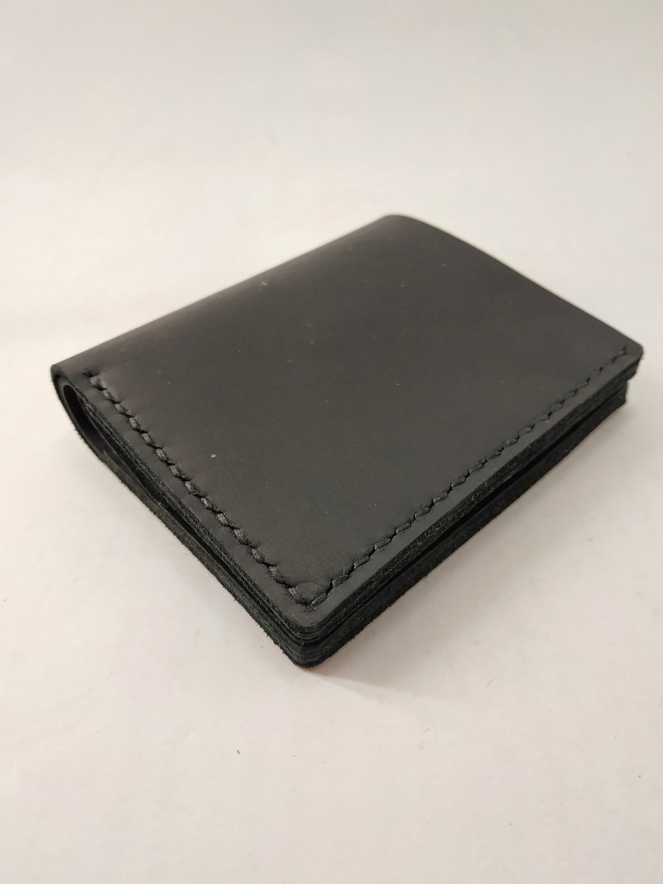 

Кожаный унисекс кошелек Compact Черный матовый