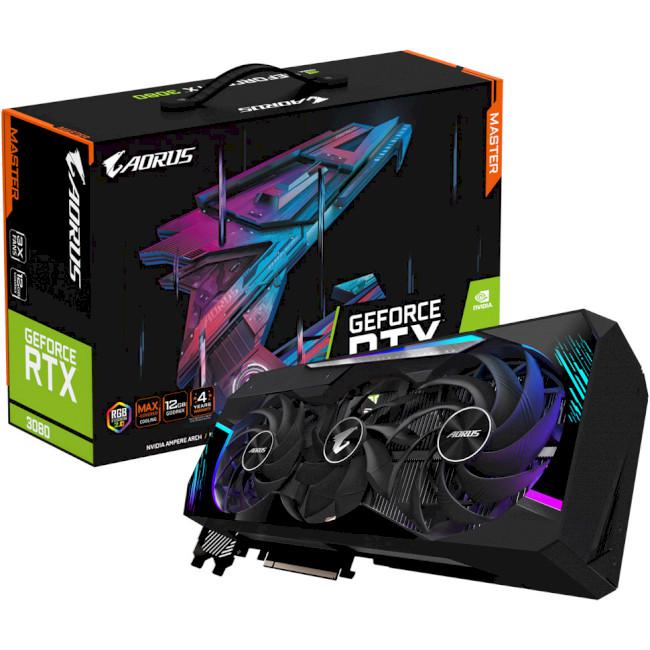 

Видеокарта AORUS GeForce RTX 3080 Master 12G LHR (GV-N3080AORUS M-12GD) Gigabyte