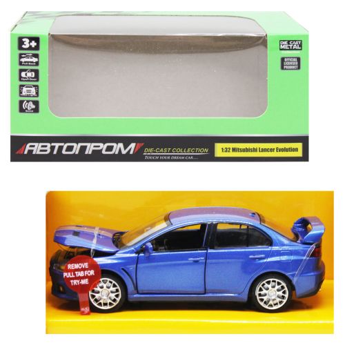 

Машина "АВТОПРОМ: Mitsubishi Lancer Evolution", синяя
