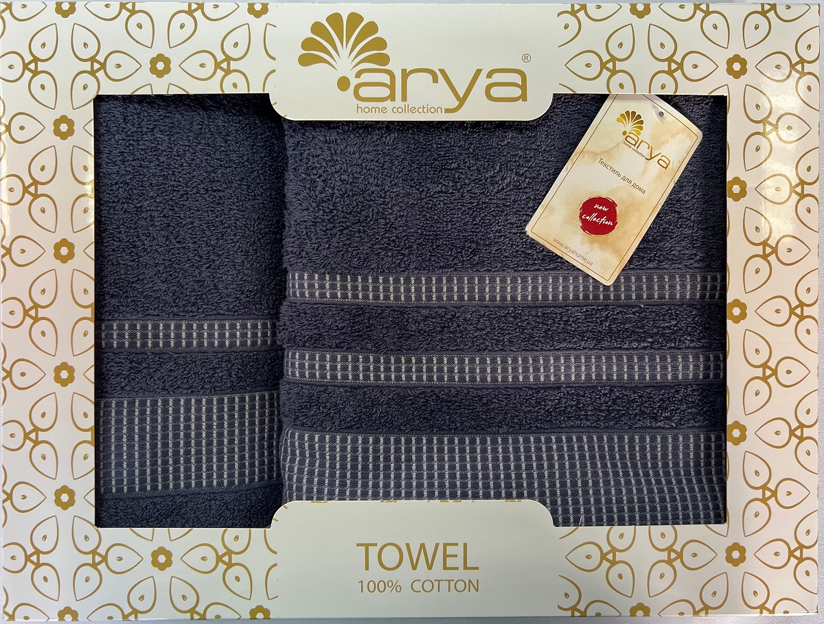 

Полотенце Arya Hera Жаккард 50х90 см Синее