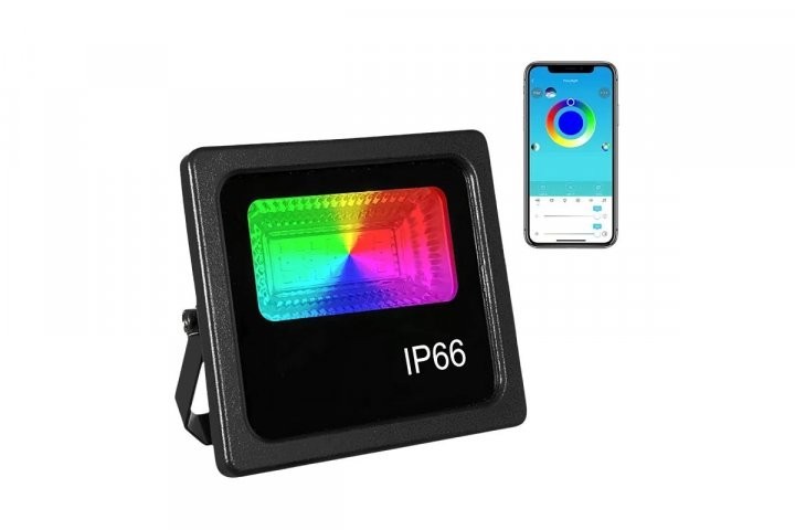 

SMART LED прожектор 25W IP66 RGB bluetooth с приложением