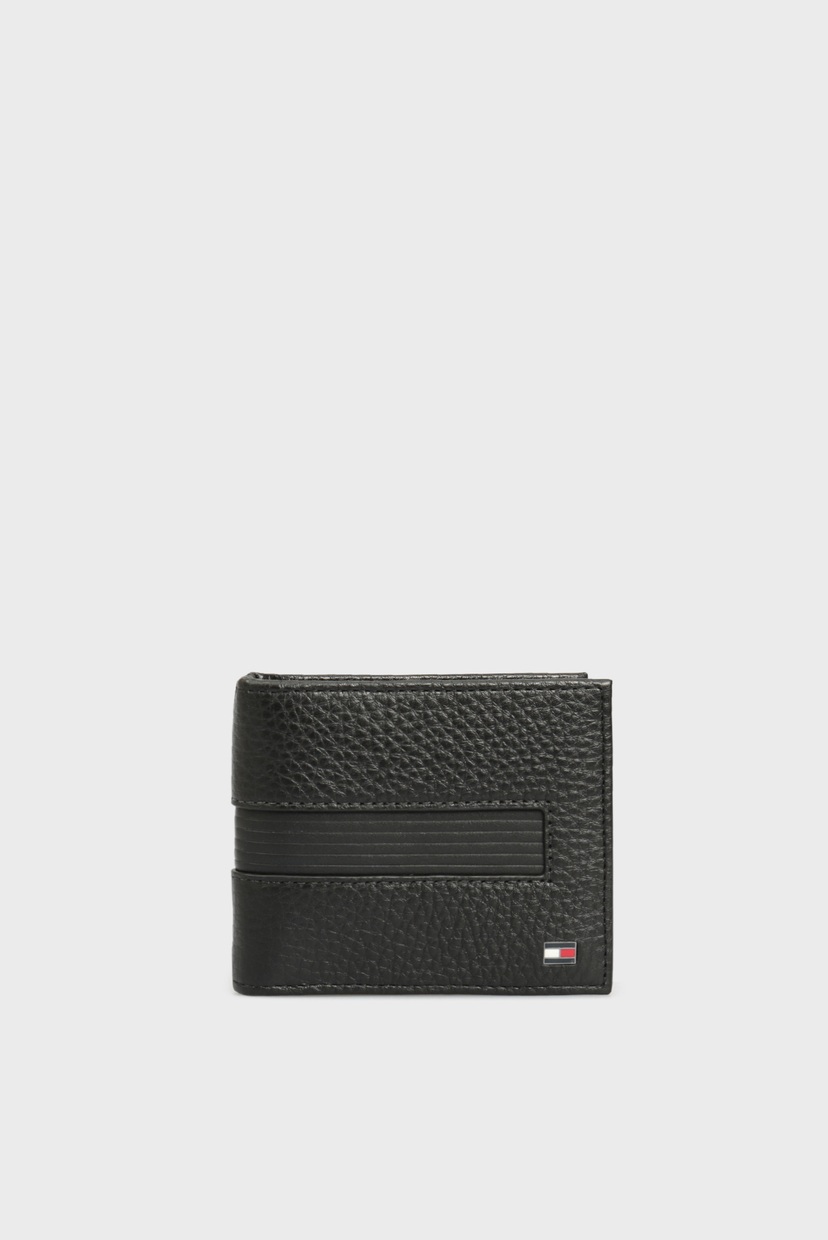 

Мужской черный кожаный кошелек DOWNTOWN Tommy Hilfiger OS AM0AM06520