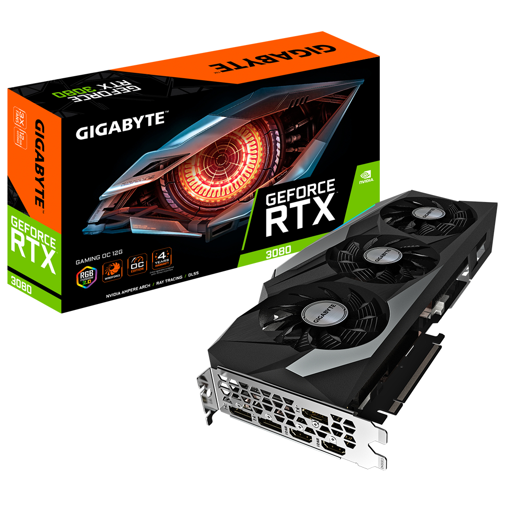 

Видеокарта GIGABYTE GeForce RTX3080 12Gb GAMING OC (GV-N3080GAMING OC-12GD)