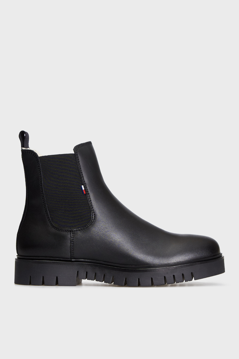 

Женские черные кожаные челси WARM LINED Tommy Hilfiger 37 EN0EN01166
