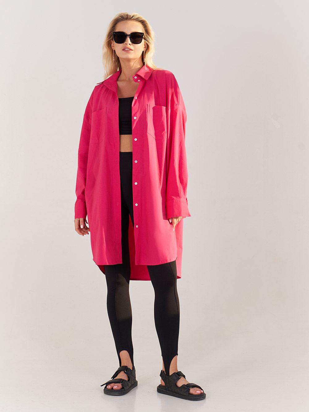 

2464 рубашка Скай, малина, 2464 рубашка Скай, малина (one size)