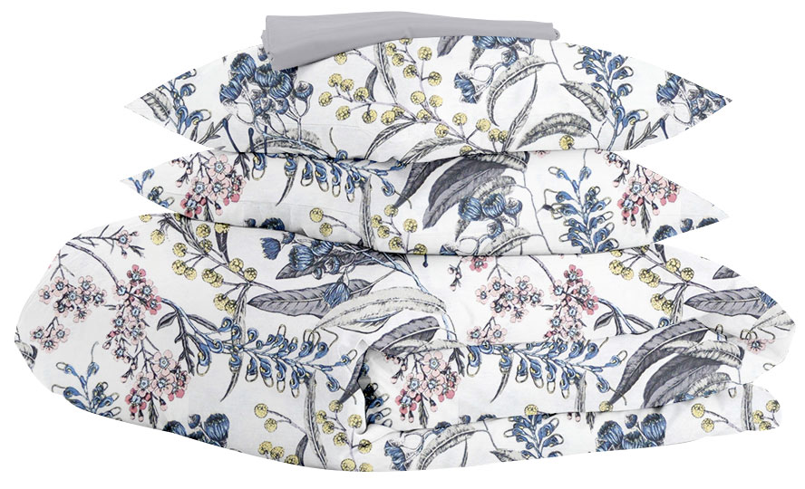 

Комплект постельного белья Cosas Flowers Yard Grey 200х220