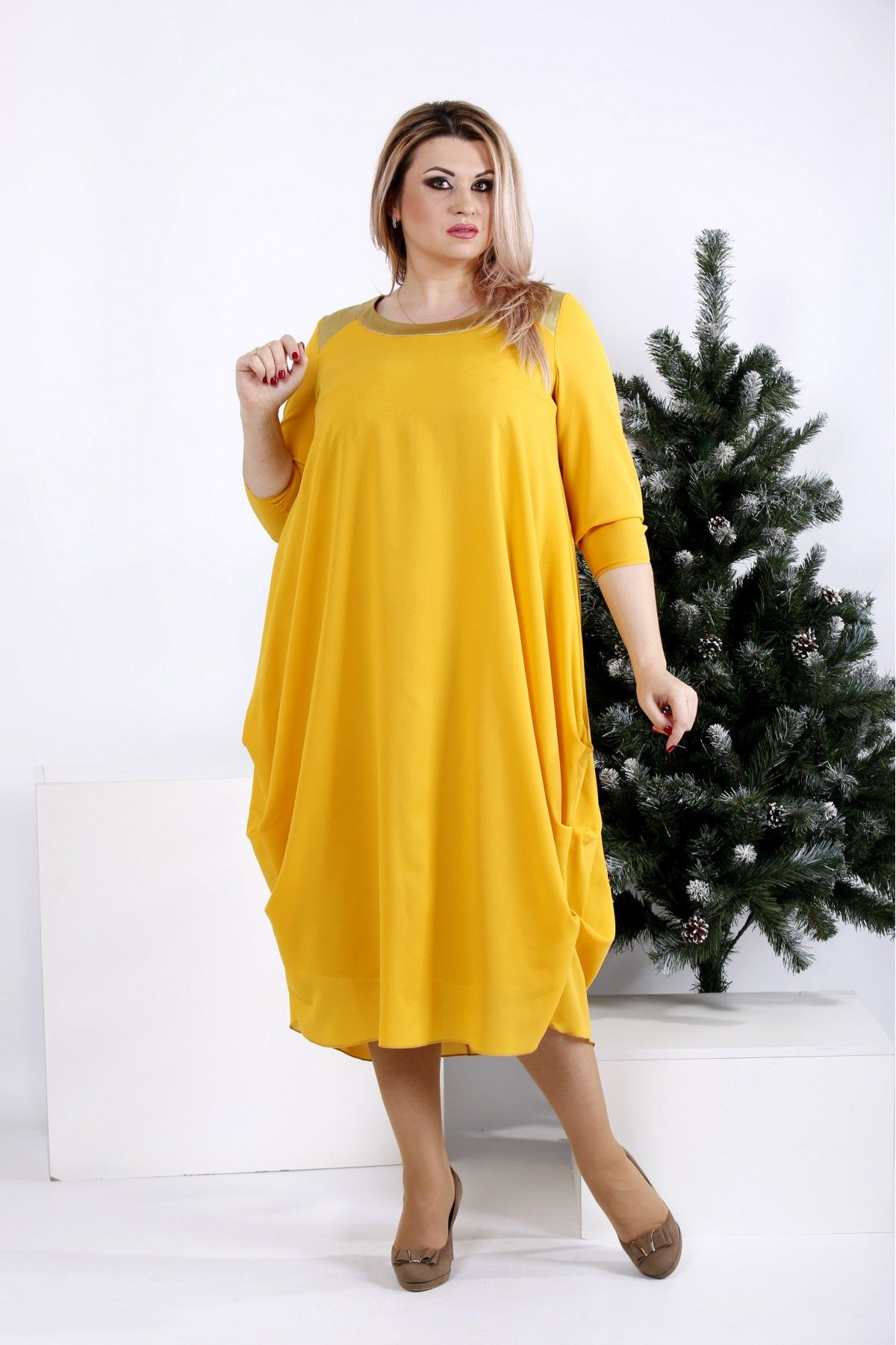 

Платье Maximoda ЕGS0960-3 - желтый, Платье Maximoda ЕGS0960-3 52-54 желтый