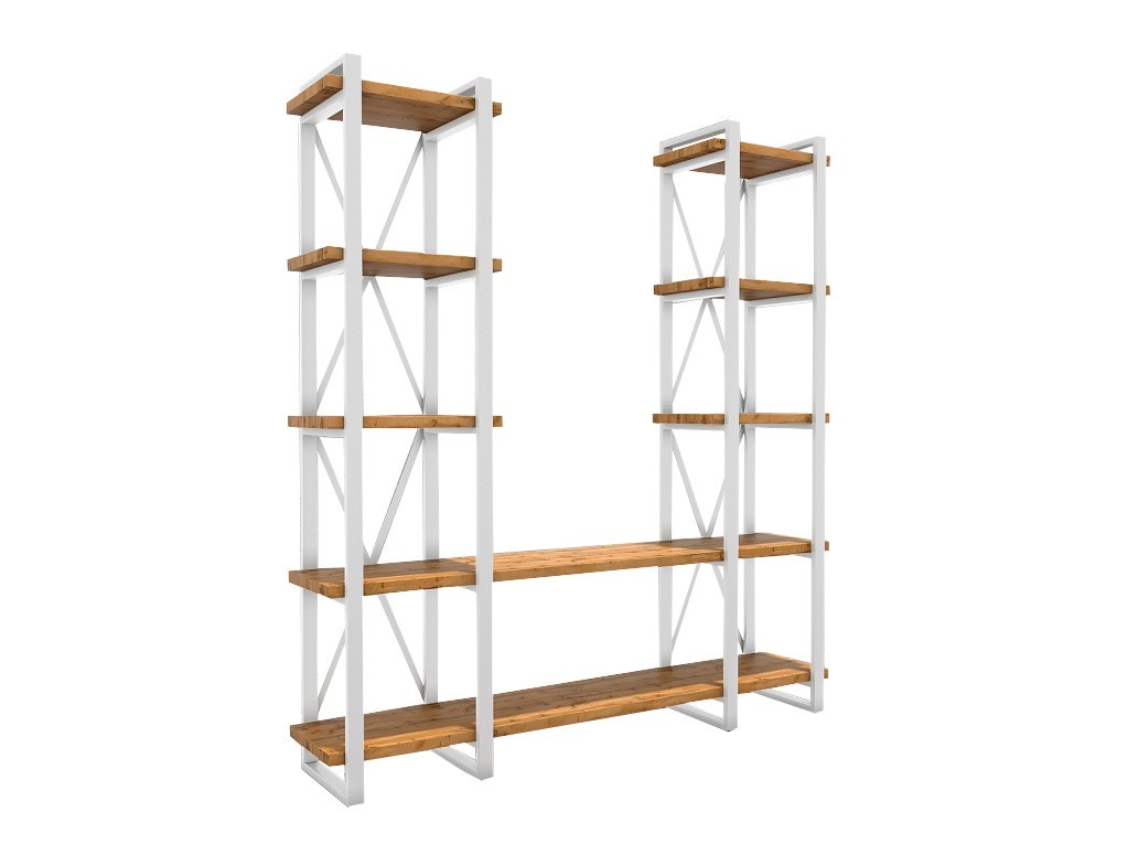 

Стенка Стеллаж СС3 Loft ТриАметекс 340х2080х1820 белая