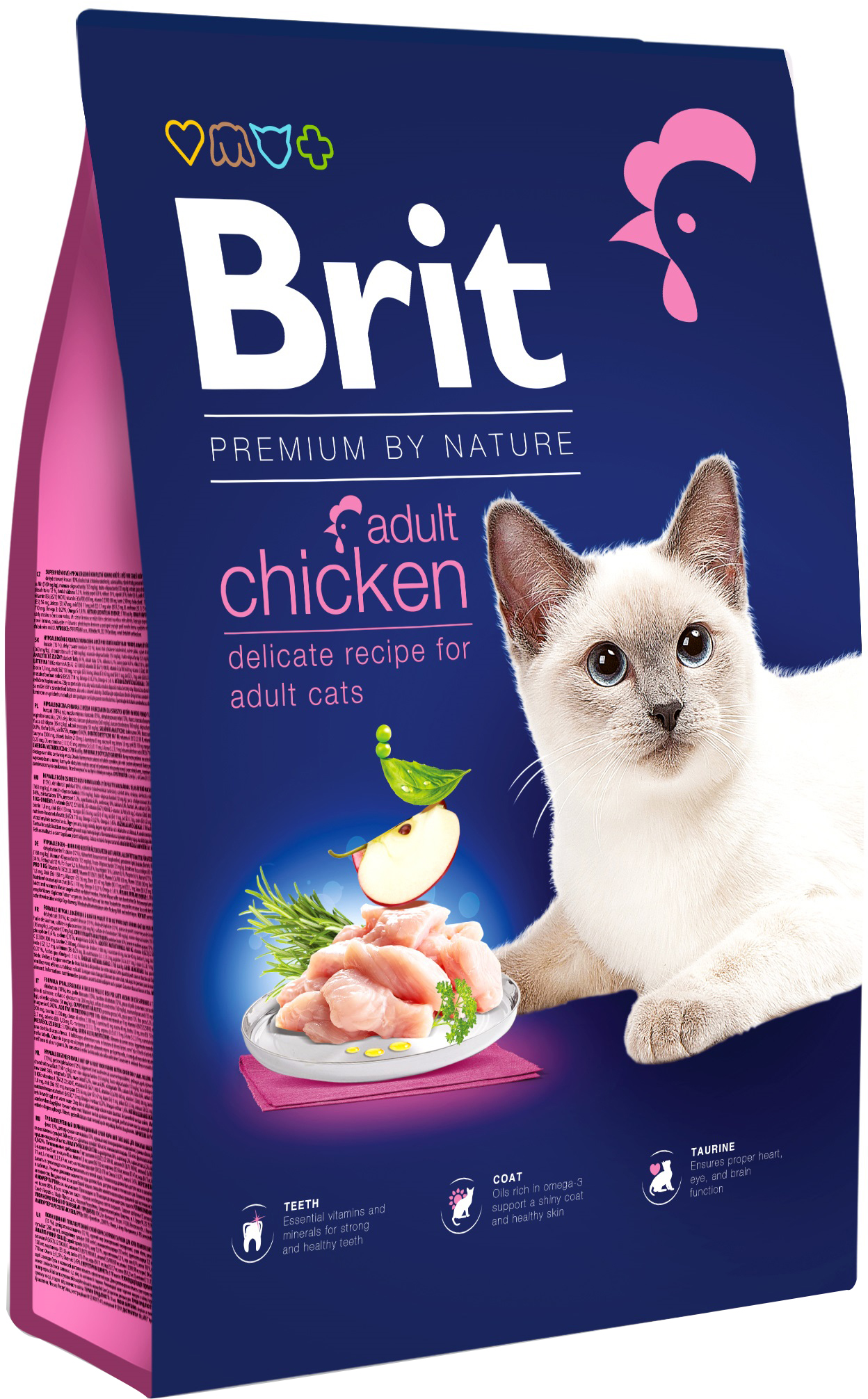 

Сухой корм для кошек Brit Premium by Nature Cat Adult Chicken с курицей 8 кг