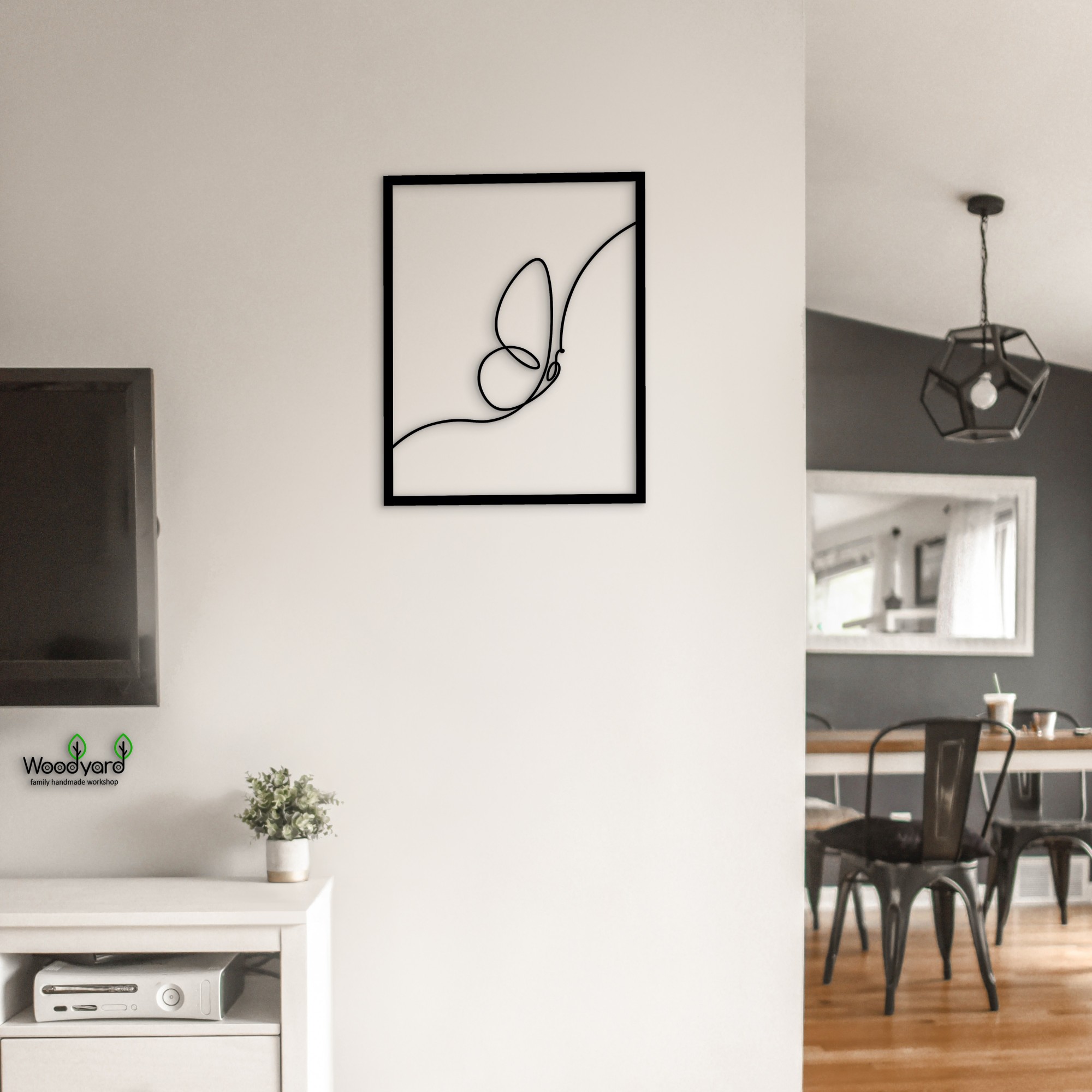 

Панно из дерева Woodyard бабочка 60х75 см чёрное 0071 4