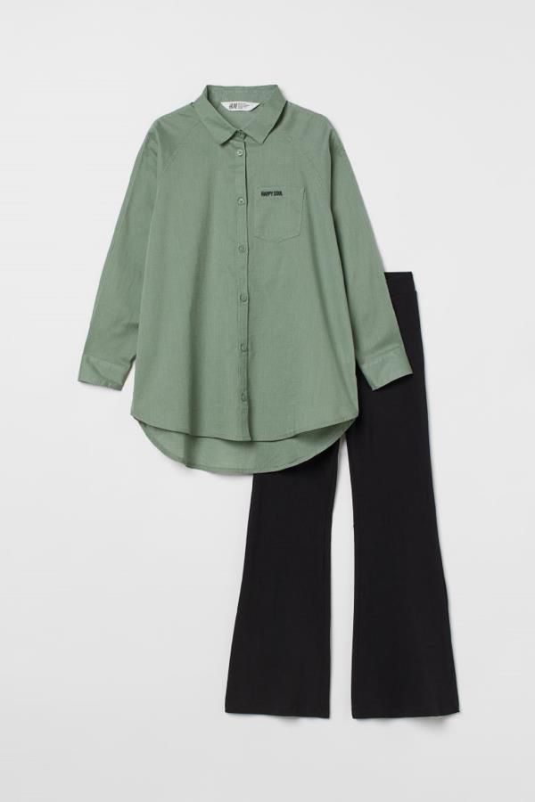 

Комплект H&M пд6541 хакі з чорним 140