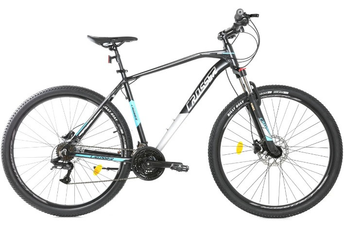 

Велосипед найнер Crosser Jaz Hidraulic L-TWOO 29" рама 21, 2021 черно-голубой