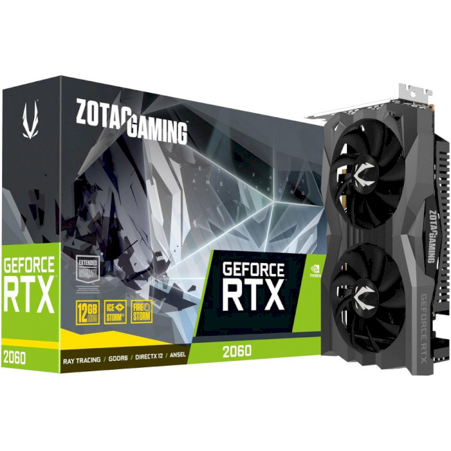 

Відеокарта ZOTAC Gaming GeForce RTX 2060 Twin Fan 12GB (ZT-T20620F-10M)