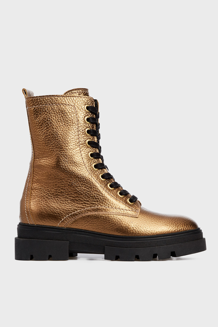 

Женские золотистые кожаные ботинки RUGGED CLASSIC METALLIC Tommy Hilfiger 38 FW0FW05245
