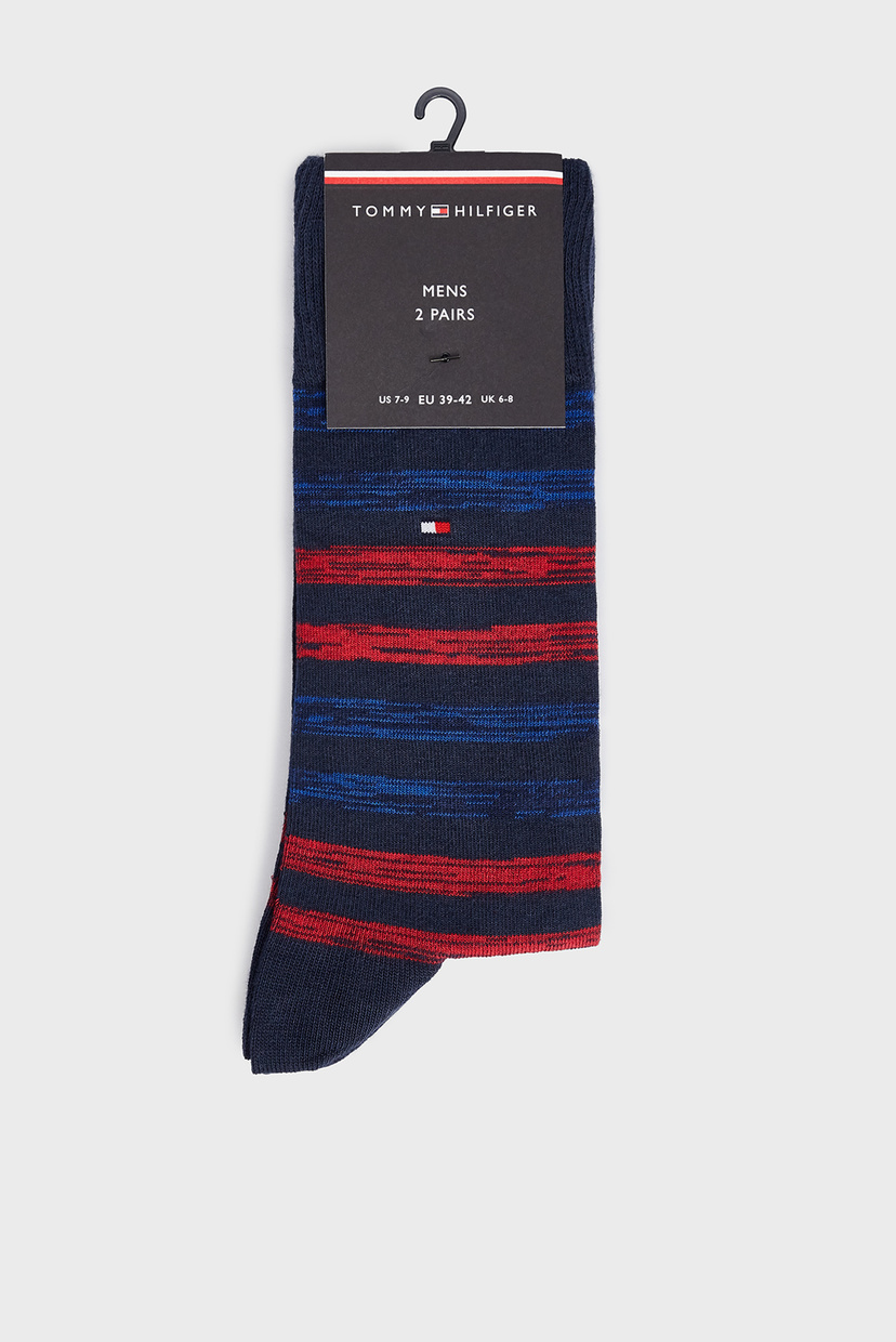 

Мужские темно-синие носки (2 пары) TH MEN DUO STRIPE SOCK Tommy Hilfiger 39/42 472001001