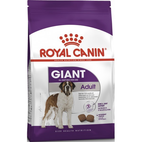 

Сухой корм Royal Canin Giant Adult для собак гигантских пород от 18/24 месяцев 15 кг