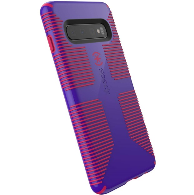 

​Противоударный чехол бампер Speck CandyShell Grip Designed for Impact Samsung Galaxy S10 G973 Ultraviolet Purple/Ruby Red