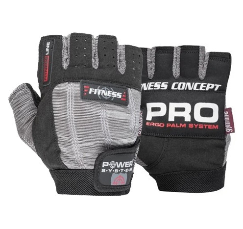 

Перчатки для фитнеса и тяжелой атлетики Power System Fitness PS-2300 Grey/Black M