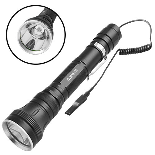 

Фонарь Police Q2806-T6, под ружье, вынос.кнопка, ЗУ 220V/12V, 2х18650, Box