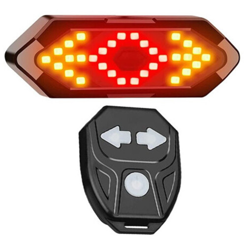 

Велофонарь FY-1820 с указанием поворотов (red+yellow), ЗУ micro USB, встр. аккум., пульт управления, CR2032
