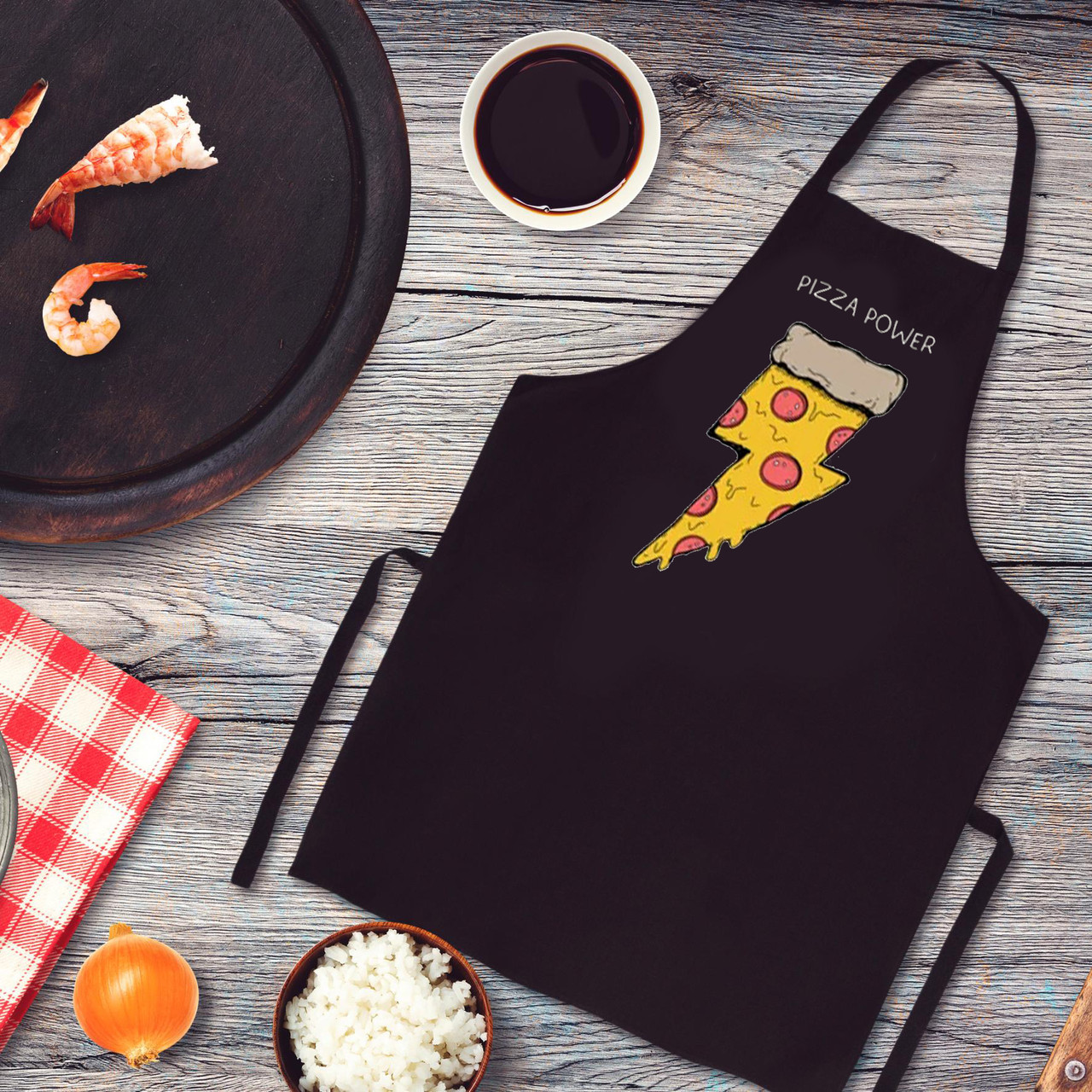 

Фартук с принтом "Pizza power"