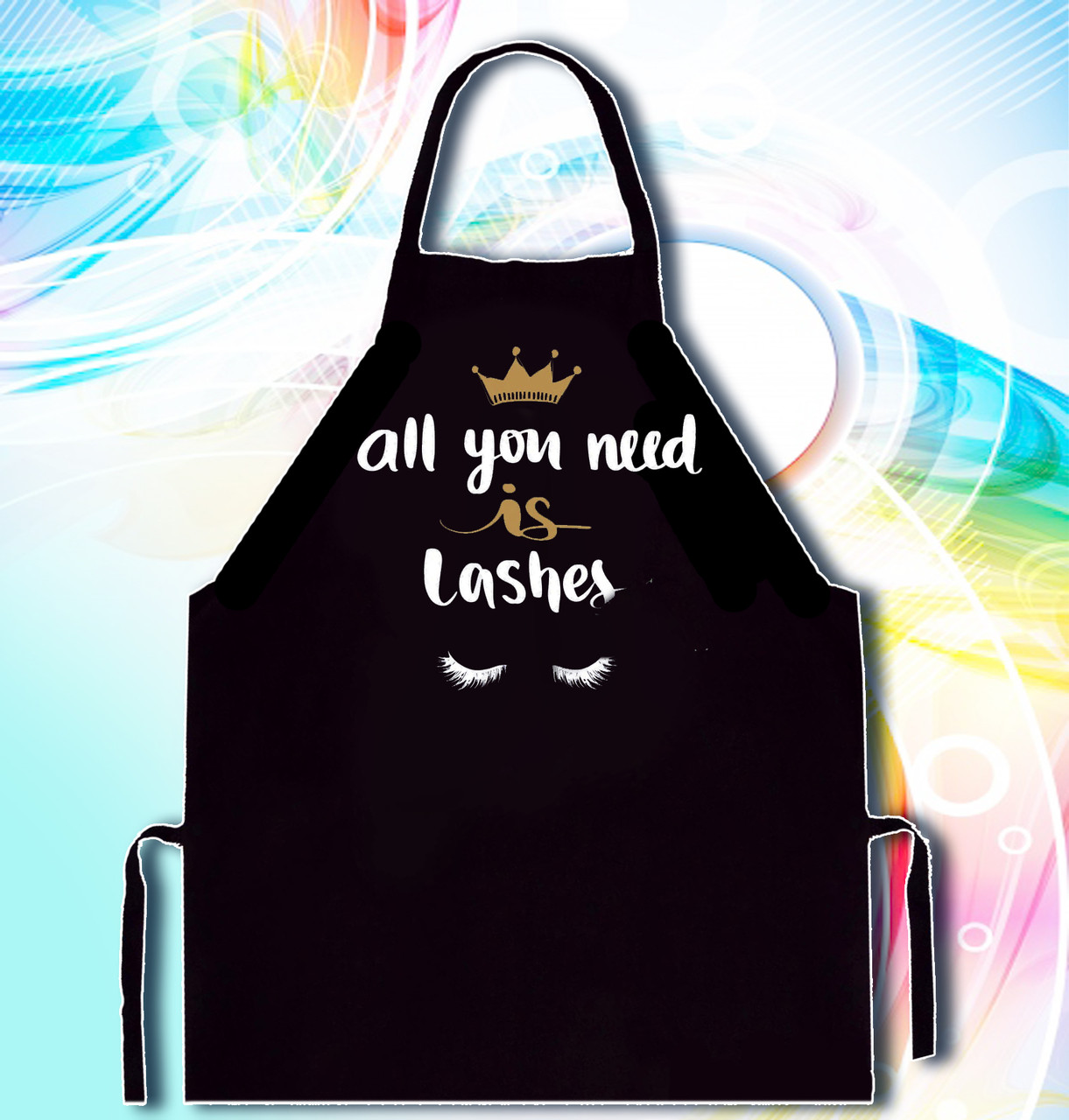 

Фартук с принтом "All you need is lashes" 2