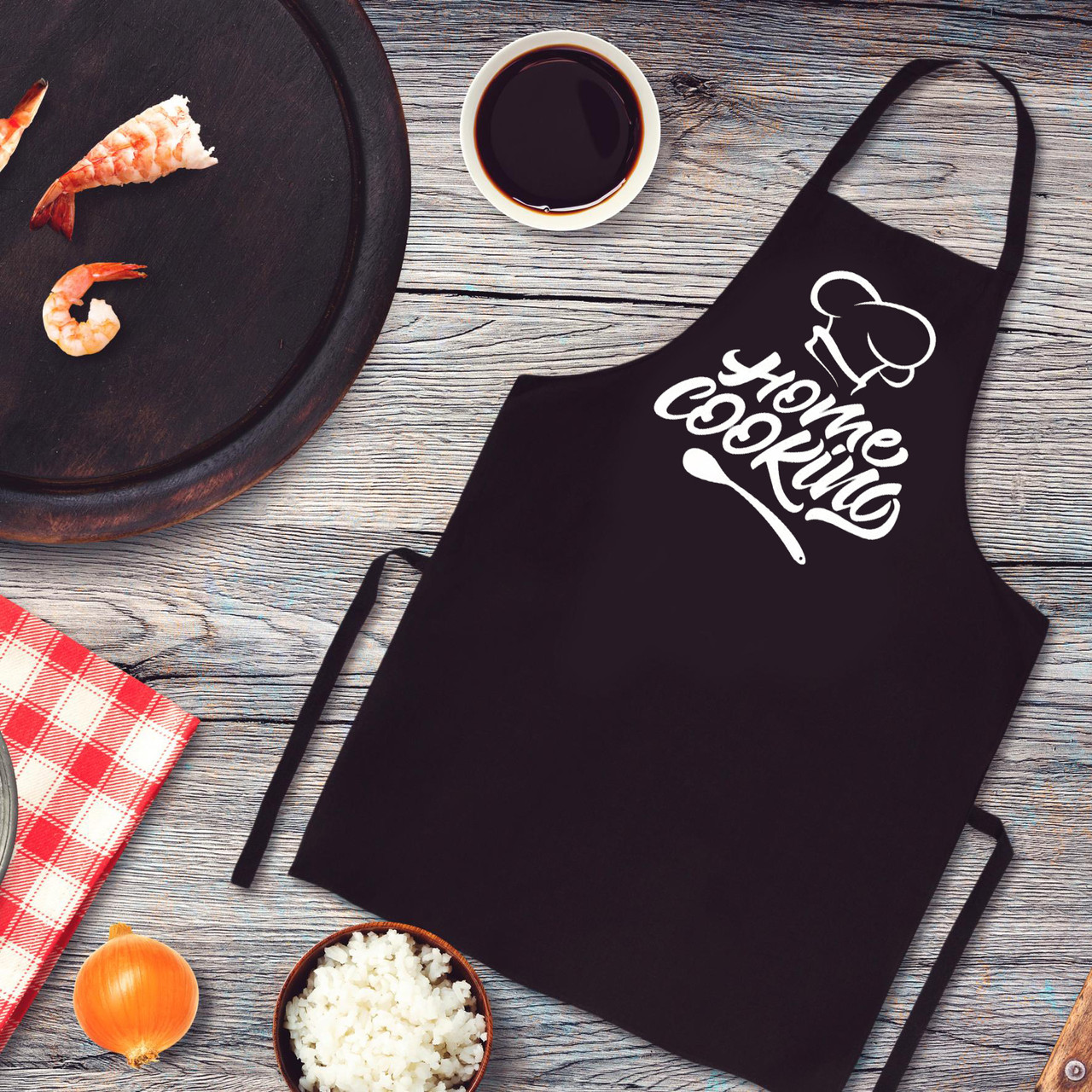 

Фартук с принтом "Home cooking"