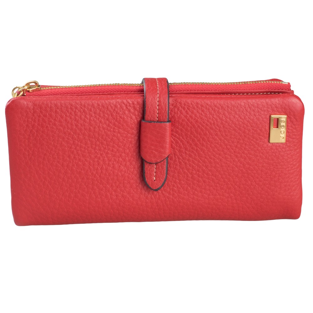 

Кошелек женский кожаный JCCS 13357 красный